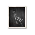 Picture of Chalk Giraffe _GroupedProduct_Rectangle_Portrait_Mini_ _GroupedProduct_Rectangle_Portrait_Framed_Matted_
