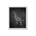 Picture of Chalk Giraffe _GroupedProduct_Rectangle_Portrait_Mini_ _GroupedProduct_Rectangle_Portrait_Framed_Matted_