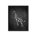 Picture of Chalk Giraffe _GroupedProduct_Rectangle_Portrait_Mini_ _GroupedProduct_Rectangle_Portrait_Framed_Matted_