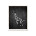 Picture of Chalk Giraffe _GroupedProduct_Rectangle_Portrait_Mini_ _GroupedProduct_Rectangle_Portrait_Framed_Matted_