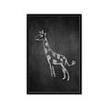 Picture of Chalk Giraffe _GroupedProduct_Rectangle_Portrait_Mini_ _GroupedProduct_Rectangle_Portrait_Framed_Matted_