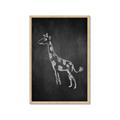 Picture of Chalk Giraffe _GroupedProduct_Rectangle_Portrait_Mini_ _GroupedProduct_Rectangle_Portrait_Framed_Matted_