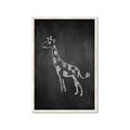 Picture of Chalk Giraffe _GroupedProduct_Rectangle_Portrait_Mini_ _GroupedProduct_Rectangle_Portrait_Framed_Matted_