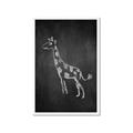 Picture of Chalk Giraffe _GroupedProduct_Rectangle_Portrait_Mini_ _GroupedProduct_Rectangle_Portrait_Framed_Matted_