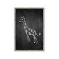 Picture of Chalk Giraffe _GroupedProduct_Rectangle_Portrait_Mini_ _GroupedProduct_Rectangle_Portrait_Framed_Matted_