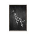 Picture of Chalk Giraffe _GroupedProduct_Rectangle_Portrait_Mini_ _GroupedProduct_Rectangle_Portrait_Framed_Matted_