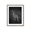 Picture of Chalk Giraffe _GroupedProduct_Rectangle_Portrait_Mini_ _GroupedProduct_Rectangle_Portrait_Framed_Matted_