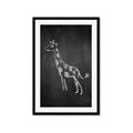 Picture of Chalk Giraffe _GroupedProduct_Rectangle_Portrait_Mini_ _GroupedProduct_Rectangle_Portrait_Framed_Matted_
