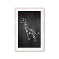 Picture of Chalk Giraffe _GroupedProduct_Rectangle_Portrait_Mini_ _GroupedProduct_Rectangle_Portrait_Framed_Matted_