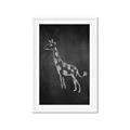 Picture of Chalk Giraffe _GroupedProduct_Rectangle_Portrait_Mini_ _GroupedProduct_Rectangle_Portrait_Framed_Matted_