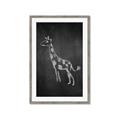 Picture of Chalk Giraffe _GroupedProduct_Rectangle_Portrait_Mini_ _GroupedProduct_Rectangle_Portrait_Framed_Matted_