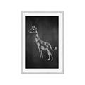 Picture of Chalk Giraffe _GroupedProduct_Rectangle_Portrait_Mini_ _GroupedProduct_Rectangle_Portrait_Framed_Matted_