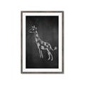 Picture of Chalk Giraffe _GroupedProduct_Rectangle_Portrait_Mini_ _GroupedProduct_Rectangle_Portrait_Framed_Matted_