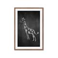 Picture of Chalk Giraffe _GroupedProduct_Rectangle_Portrait_Mini_ _GroupedProduct_Rectangle_Portrait_Framed_Matted_