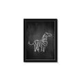 Picture of Chalk Zebra _GroupedProduct_Rectangle_Portrait_Mini_ _GroupedProduct_Rectangle_Portrait_Framed_Matted_