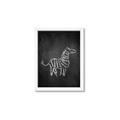 Picture of Chalk Zebra _GroupedProduct_Rectangle_Portrait_Mini_ _GroupedProduct_Rectangle_Portrait_Framed_Matted_