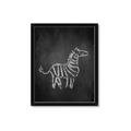 Picture of Chalk Zebra _GroupedProduct_Rectangle_Portrait_Mini_ _GroupedProduct_Rectangle_Portrait_Framed_Matted_