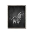 Picture of Chalk Zebra _GroupedProduct_Rectangle_Portrait_Mini_ _GroupedProduct_Rectangle_Portrait_Framed_Matted_