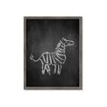 Picture of Chalk Zebra _GroupedProduct_Rectangle_Portrait_Mini_ _GroupedProduct_Rectangle_Portrait_Framed_Matted_