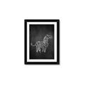 Picture of Chalk Zebra _GroupedProduct_Rectangle_Portrait_Mini_ _GroupedProduct_Rectangle_Portrait_Framed_Matted_