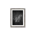Picture of Chalk Zebra _GroupedProduct_Rectangle_Portrait_Mini_ _GroupedProduct_Rectangle_Portrait_Framed_Matted_