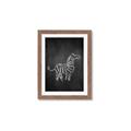 Picture of Chalk Zebra _GroupedProduct_Rectangle_Portrait_Mini_ _GroupedProduct_Rectangle_Portrait_Framed_Matted_