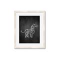 Picture of Chalk Zebra _GroupedProduct_Rectangle_Portrait_Mini_ _GroupedProduct_Rectangle_Portrait_Framed_Matted_