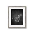 Picture of Chalk Zebra _GroupedProduct_Rectangle_Portrait_Mini_ _GroupedProduct_Rectangle_Portrait_Framed_Matted_