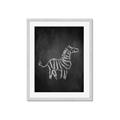 Picture of Chalk Zebra _GroupedProduct_Rectangle_Portrait_Mini_ _GroupedProduct_Rectangle_Portrait_Framed_Matted_