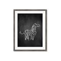 Picture of Chalk Zebra _GroupedProduct_Rectangle_Portrait_Mini_ _GroupedProduct_Rectangle_Portrait_Framed_Matted_
