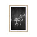 Picture of Chalk Zebra _GroupedProduct_Rectangle_Portrait_Mini_ _GroupedProduct_Rectangle_Portrait_Framed_Matted_
