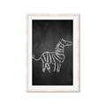 Picture of Chalk Zebra _GroupedProduct_Rectangle_Portrait_Mini_ _GroupedProduct_Rectangle_Portrait_Framed_Matted_