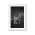 Picture of Chalk Zebra _GroupedProduct_Rectangle_Portrait_Mini_ _GroupedProduct_Rectangle_Portrait_Framed_Matted_