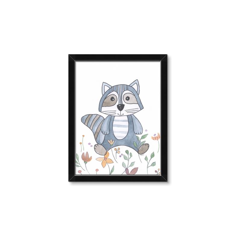 Picture of Cartoon Raccoon _GroupedProduct_Rectangle_Portrait_Mini_ _GroupedProduct_Rectangle_Portrait_Framed_Matted_