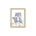 Picture of Cartoon Raccoon _GroupedProduct_Rectangle_Portrait_Mini_ _GroupedProduct_Rectangle_Portrait_Framed_Matted_