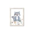 Picture of Cartoon Raccoon _GroupedProduct_Rectangle_Portrait_Mini_ _GroupedProduct_Rectangle_Portrait_Framed_Matted_