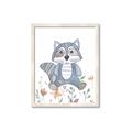Picture of Cartoon Raccoon _GroupedProduct_Rectangle_Portrait_Mini_ _GroupedProduct_Rectangle_Portrait_Framed_Matted_