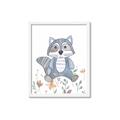 Picture of Cartoon Raccoon _GroupedProduct_Rectangle_Portrait_Mini_ _GroupedProduct_Rectangle_Portrait_Framed_Matted_