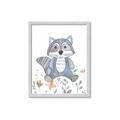 Picture of Cartoon Raccoon _GroupedProduct_Rectangle_Portrait_Mini_ _GroupedProduct_Rectangle_Portrait_Framed_Matted_