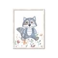 Picture of Cartoon Raccoon _GroupedProduct_Rectangle_Portrait_Mini_ _GroupedProduct_Rectangle_Portrait_Framed_Matted_
