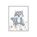 Picture of Cartoon Raccoon _GroupedProduct_Rectangle_Portrait_Mini_ _GroupedProduct_Rectangle_Portrait_Framed_Matted_