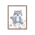 Picture of Cartoon Raccoon _GroupedProduct_Rectangle_Portrait_Mini_ _GroupedProduct_Rectangle_Portrait_Framed_Matted_