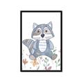 Picture of Cartoon Raccoon _GroupedProduct_Rectangle_Portrait_Mini_ _GroupedProduct_Rectangle_Portrait_Framed_Matted_