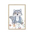 Picture of Cartoon Raccoon _GroupedProduct_Rectangle_Portrait_Mini_ _GroupedProduct_Rectangle_Portrait_Framed_Matted_