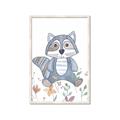 Picture of Cartoon Raccoon _GroupedProduct_Rectangle_Portrait_Mini_ _GroupedProduct_Rectangle_Portrait_Framed_Matted_