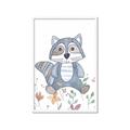 Picture of Cartoon Raccoon _GroupedProduct_Rectangle_Portrait_Mini_ _GroupedProduct_Rectangle_Portrait_Framed_Matted_