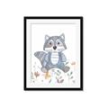 Picture of Cartoon Raccoon _GroupedProduct_Rectangle_Portrait_Mini_ _GroupedProduct_Rectangle_Portrait_Framed_Matted_