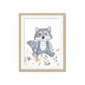 Picture of Cartoon Raccoon _GroupedProduct_Rectangle_Portrait_Mini_ _GroupedProduct_Rectangle_Portrait_Framed_Matted_