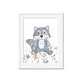Picture of Cartoon Raccoon _GroupedProduct_Rectangle_Portrait_Mini_ _GroupedProduct_Rectangle_Portrait_Framed_Matted_