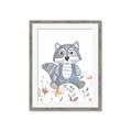 Picture of Cartoon Raccoon _GroupedProduct_Rectangle_Portrait_Mini_ _GroupedProduct_Rectangle_Portrait_Framed_Matted_